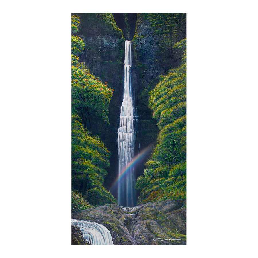 "Kauai Falls" Limited Edition Fine Art Giclee - SeboArt.com
