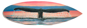 24" "Lucky Sunrise" Mini Surfboard Print with Epoxy