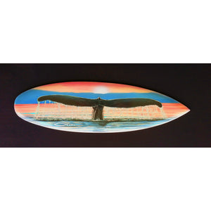 "Lucky Sunrise" Mini Surfboard Art Print - SeboArt.com