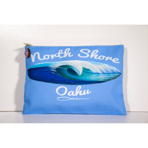 "North Shore Oahu" Accessories Pouch - SeboArt.com
