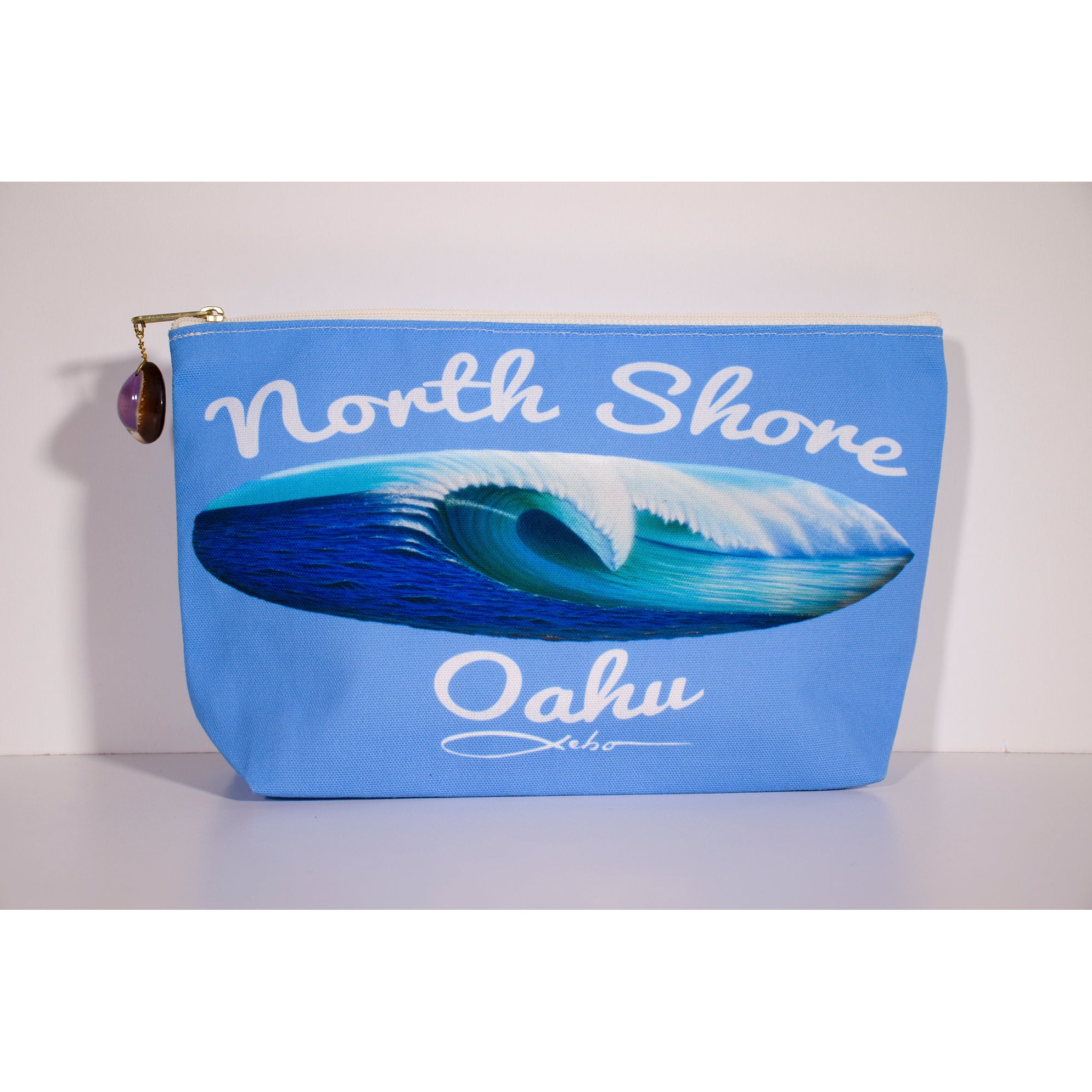 "North Shore Oahu" Accessories Pouch - SeboArt.com