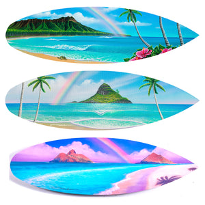 Rainbow Collection 15" Mini Surfboard Prints (Set of 3)