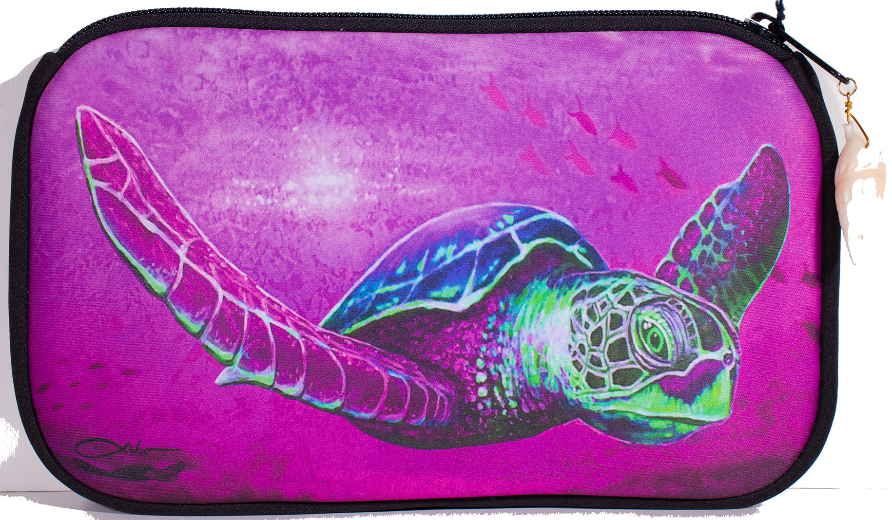 "Solo Honu Pink" Cosmetic Pouch