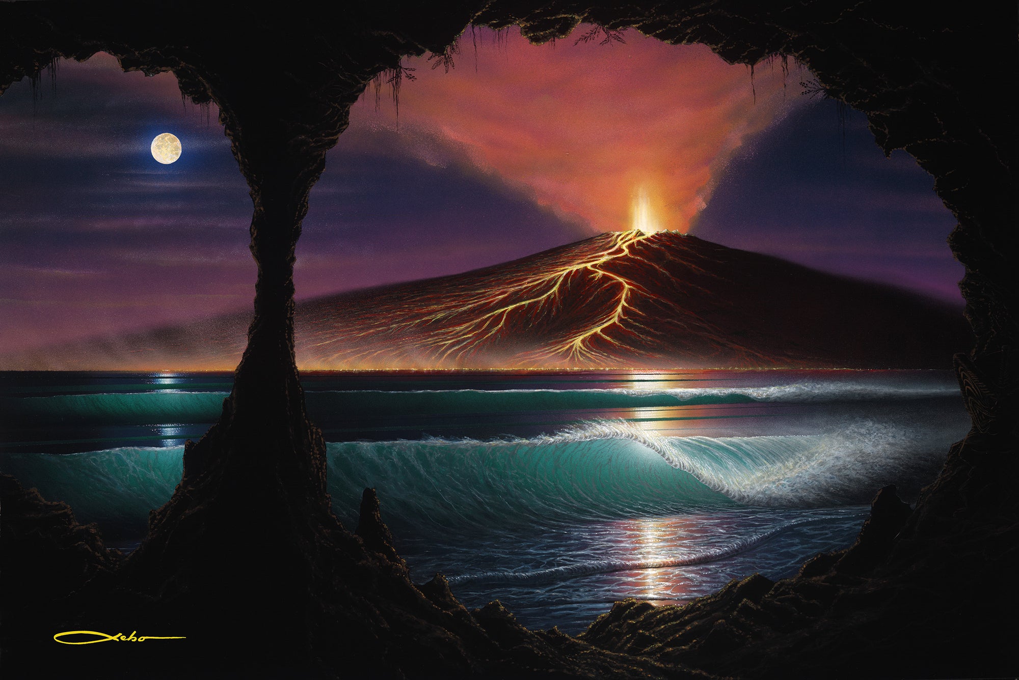 "Voice of Pele" Limited Edition Fine Art Giclee - SeboArt.com