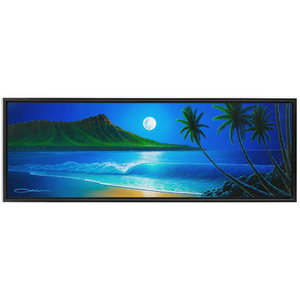 "Blue Hawaii" Framed Traditional Stretched Canvas