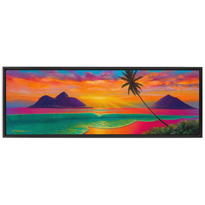"Sunrise At Lanikai" Framed Traditional Stretched Canvas