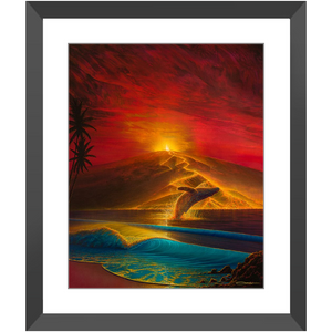 "Mauna Loa Awakes" Framed Prints