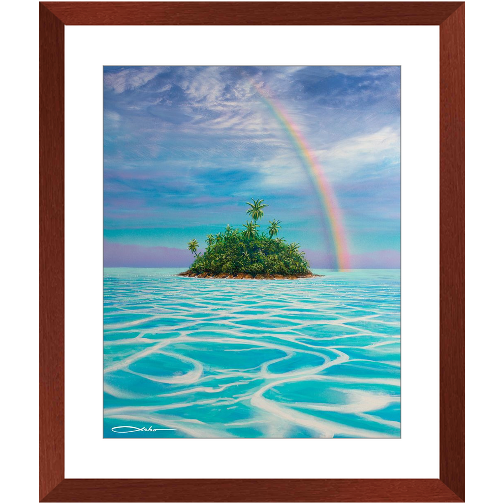 "Heaven's Lagoon" Framed Prints