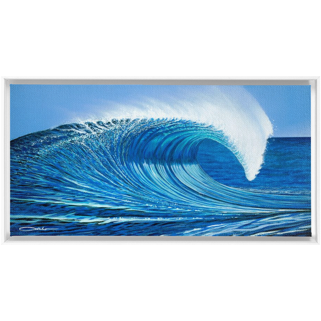 "Waimea Bay" Framed Traditional Stretched Canvas