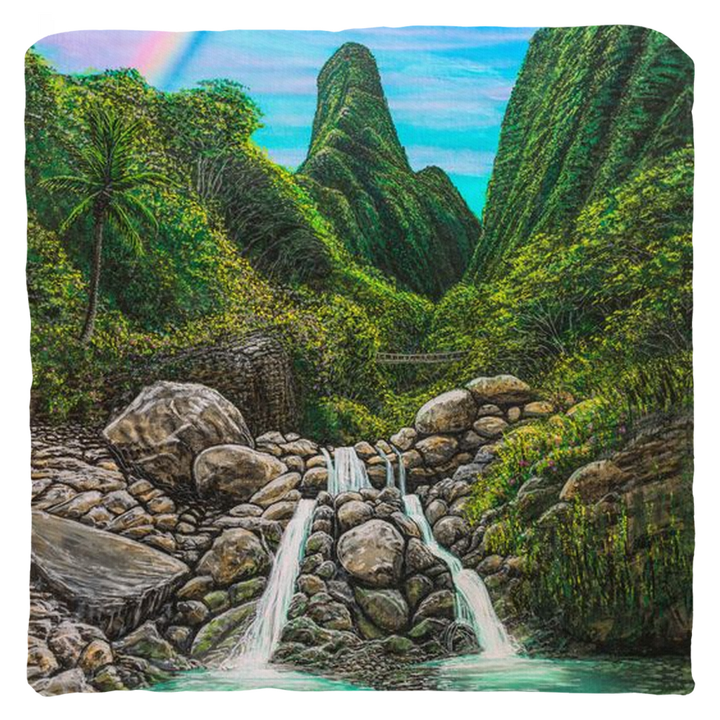 "Iao Valley" Throw Pillows