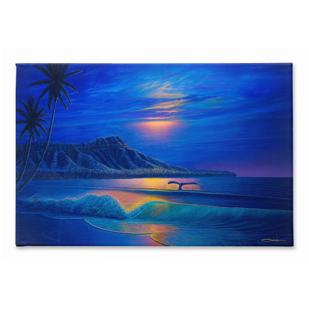 "Waikiki Romance" Traditional Stretched Canvas