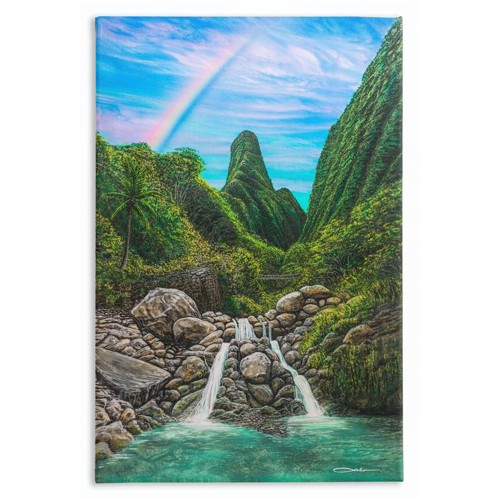 "Iao Valley" Traditional Stretched Canvas