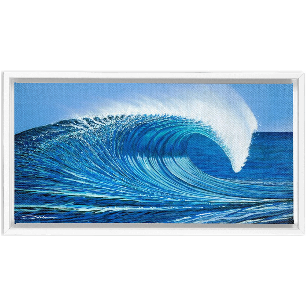 "Waimea Bay" Framed Traditional Stretched Canvas