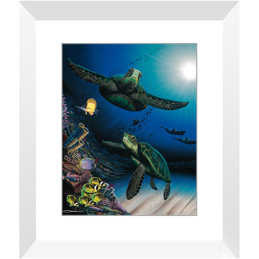 "Honu Reef" Framed Prints