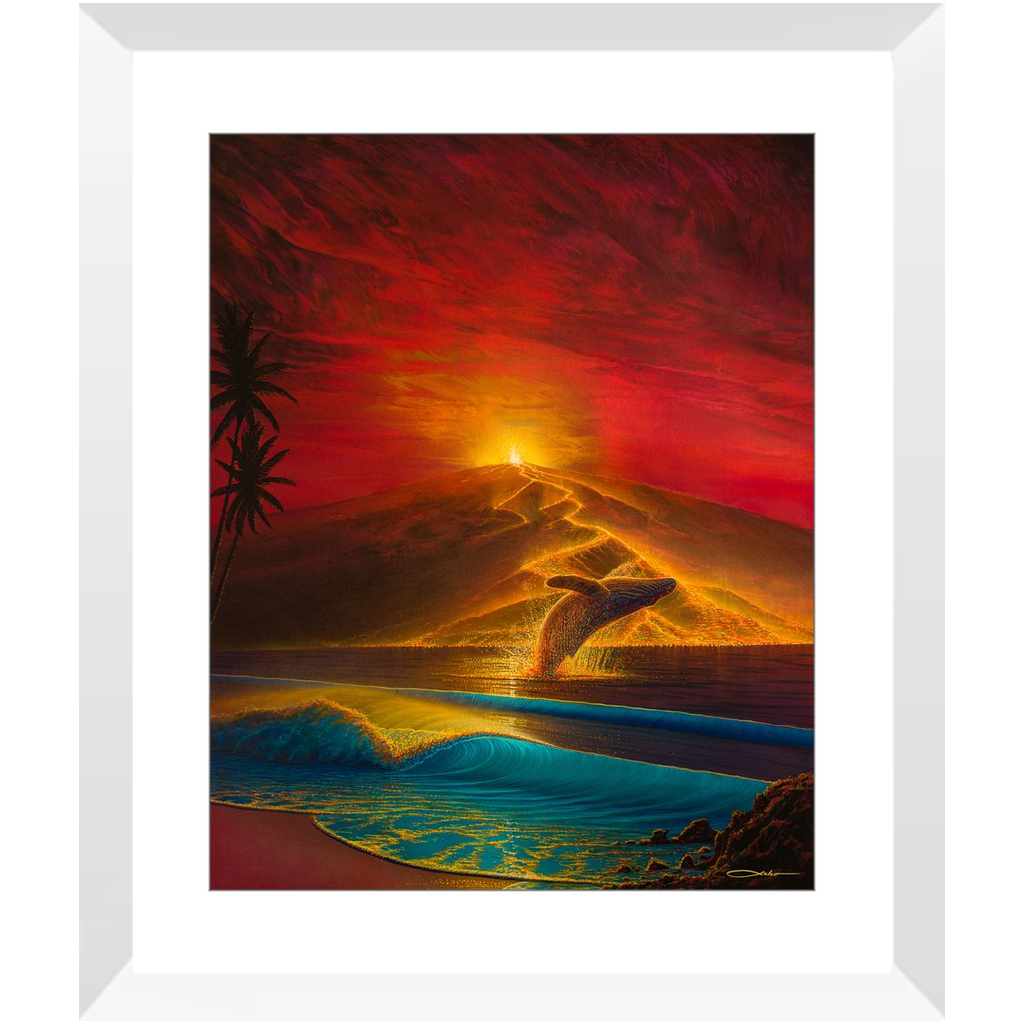 "Mauna Loa Awakes" Framed Prints