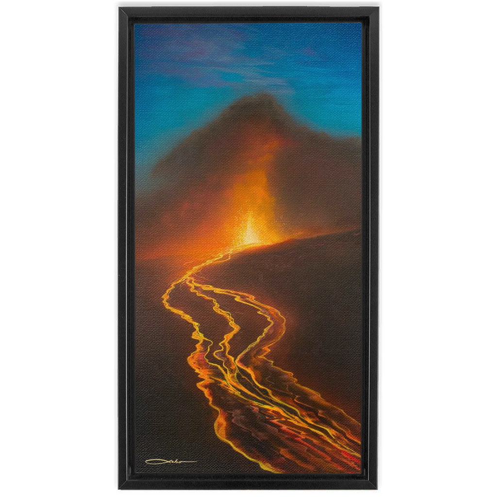 "Spirit of Pele" Framed Traditional Stretched Canvas