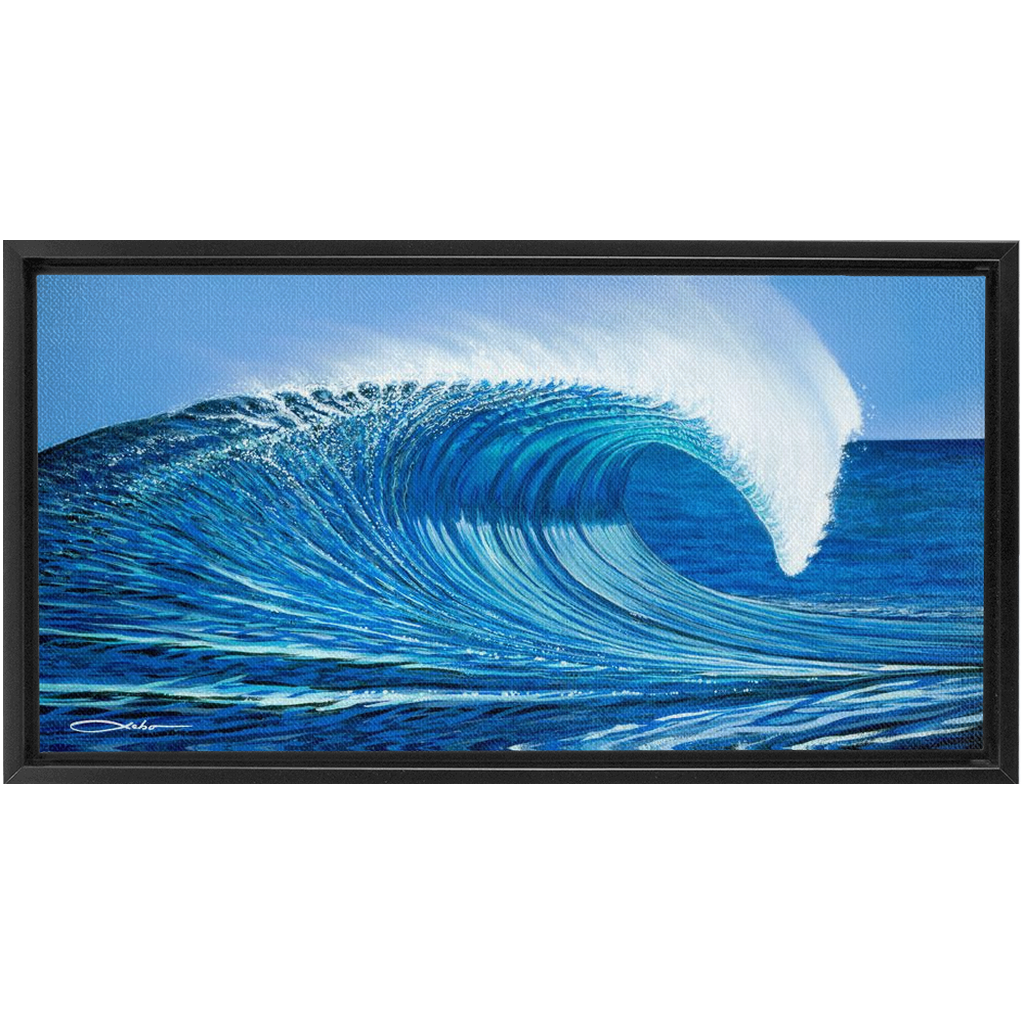 "Waimea Bay" Framed Traditional Stretched Canvas