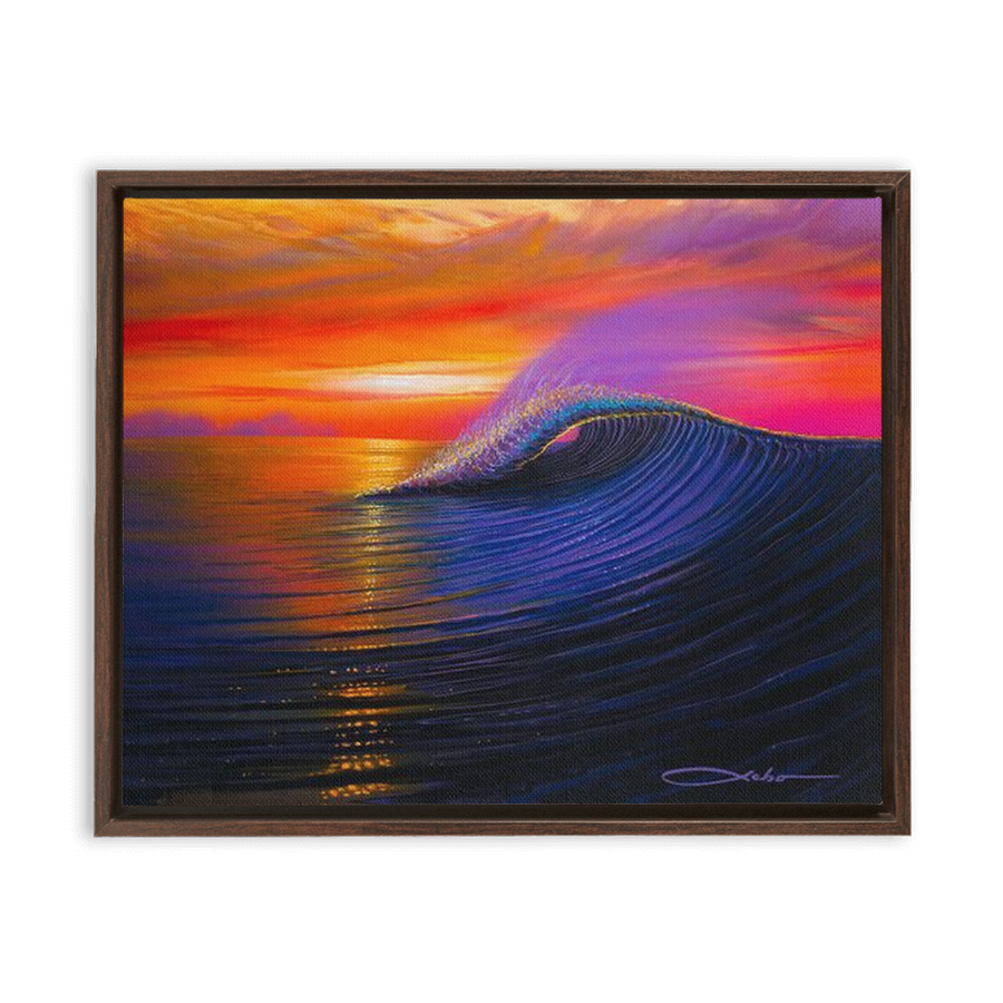 "Sunset Magic" Framed Traditional Stretched Canvas