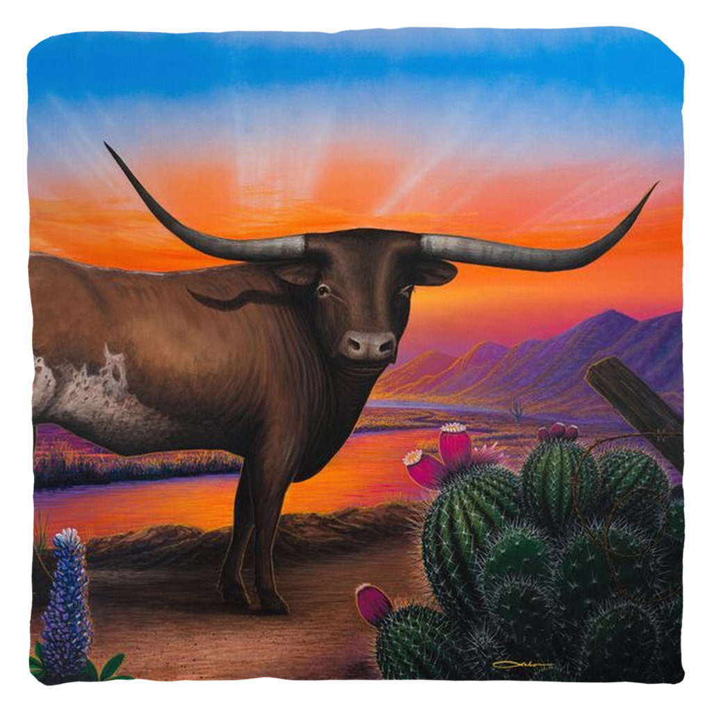 "Heart of a Bull" Throw Pillows