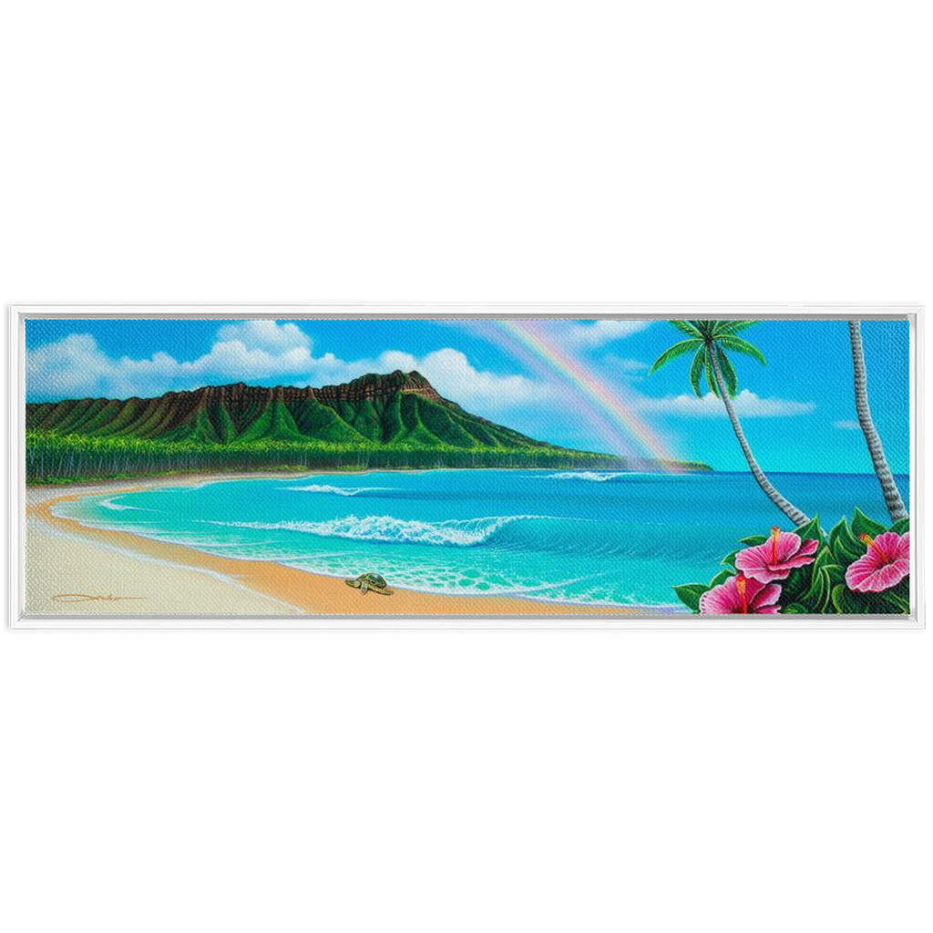 "Diamond Head Dream" Framed Traditional Stretched Canvas