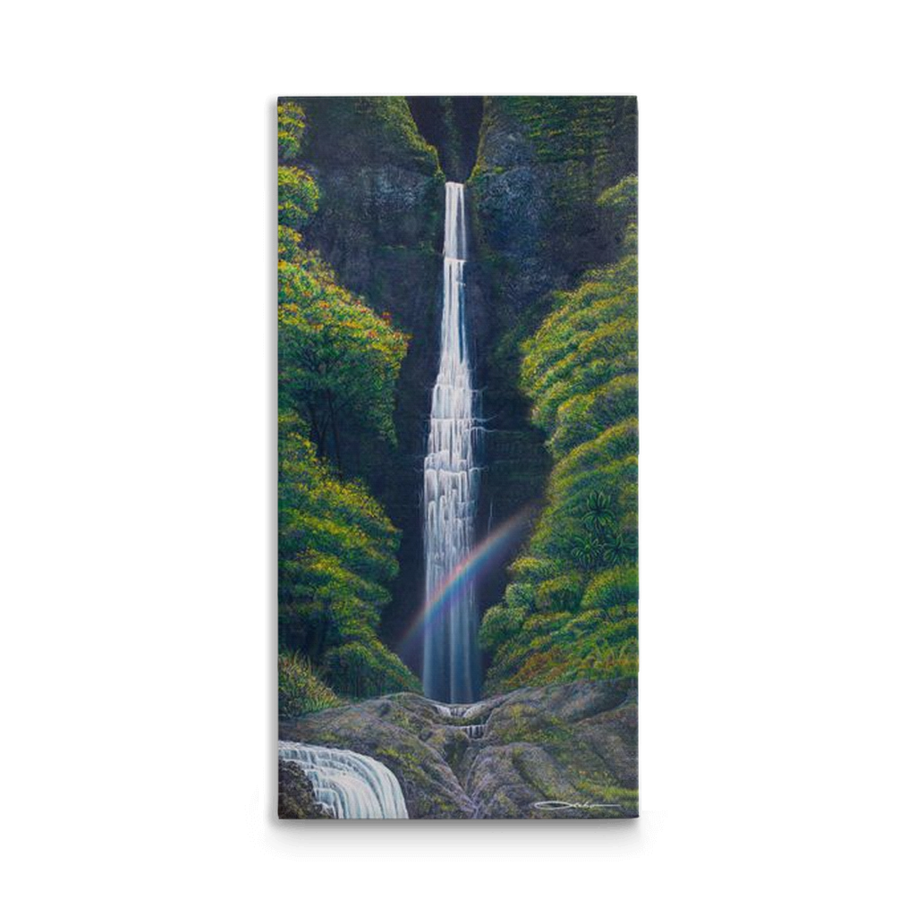 "Kauai Falls" Traditional Stretched Canvas