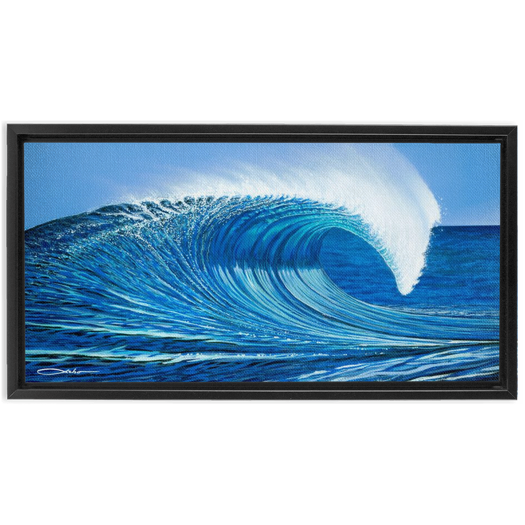 "Waimea Bay" Framed Traditional Stretched Canvas