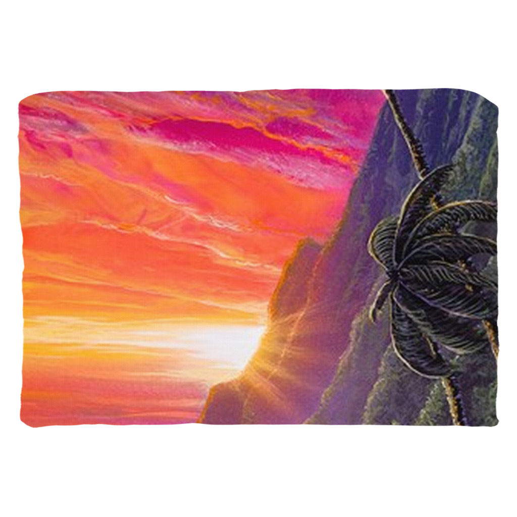 "Sunrise Over Kualoa" Throw Pillows