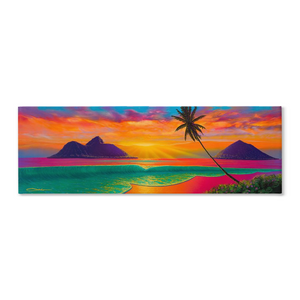"Sunrise At Lanikai" Traditional Stretched Canvas
