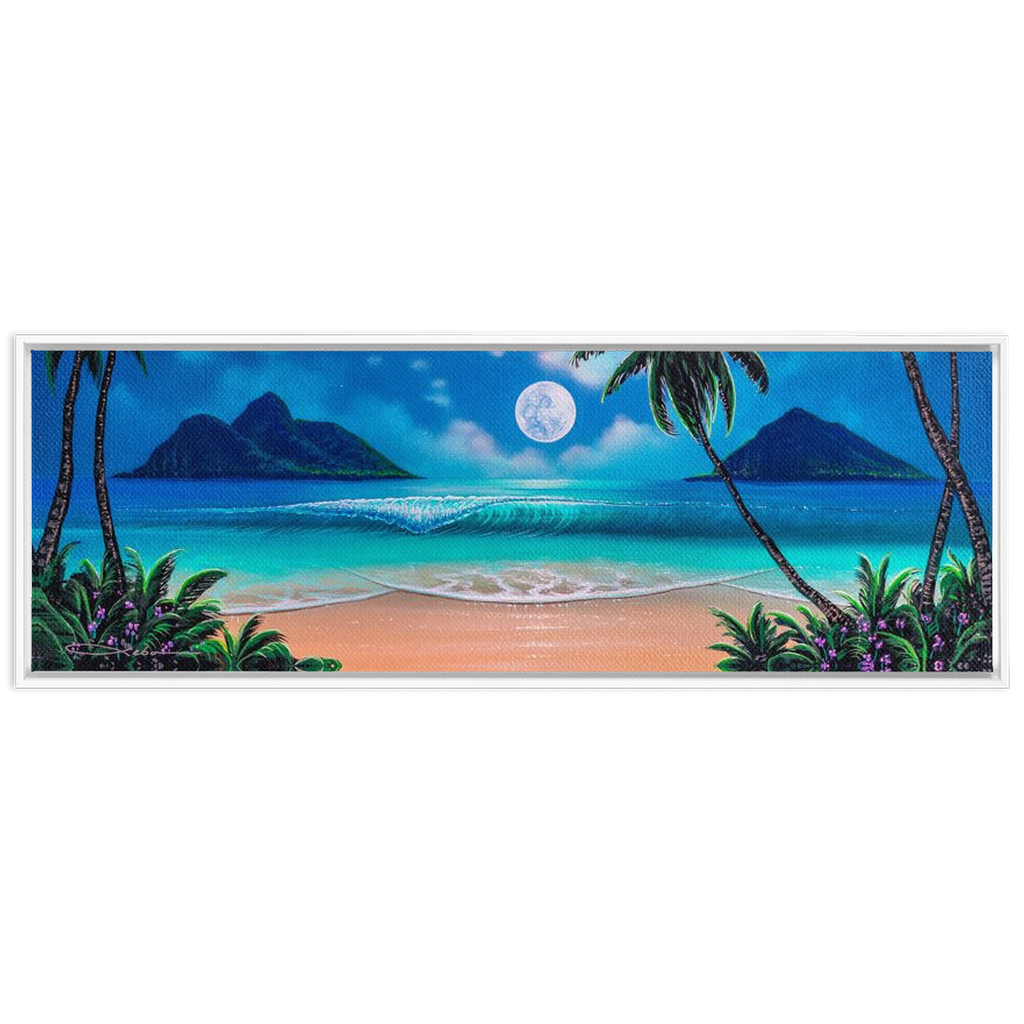 "Dreaming of Lanikai" Framed Traditional Stretched Canvas