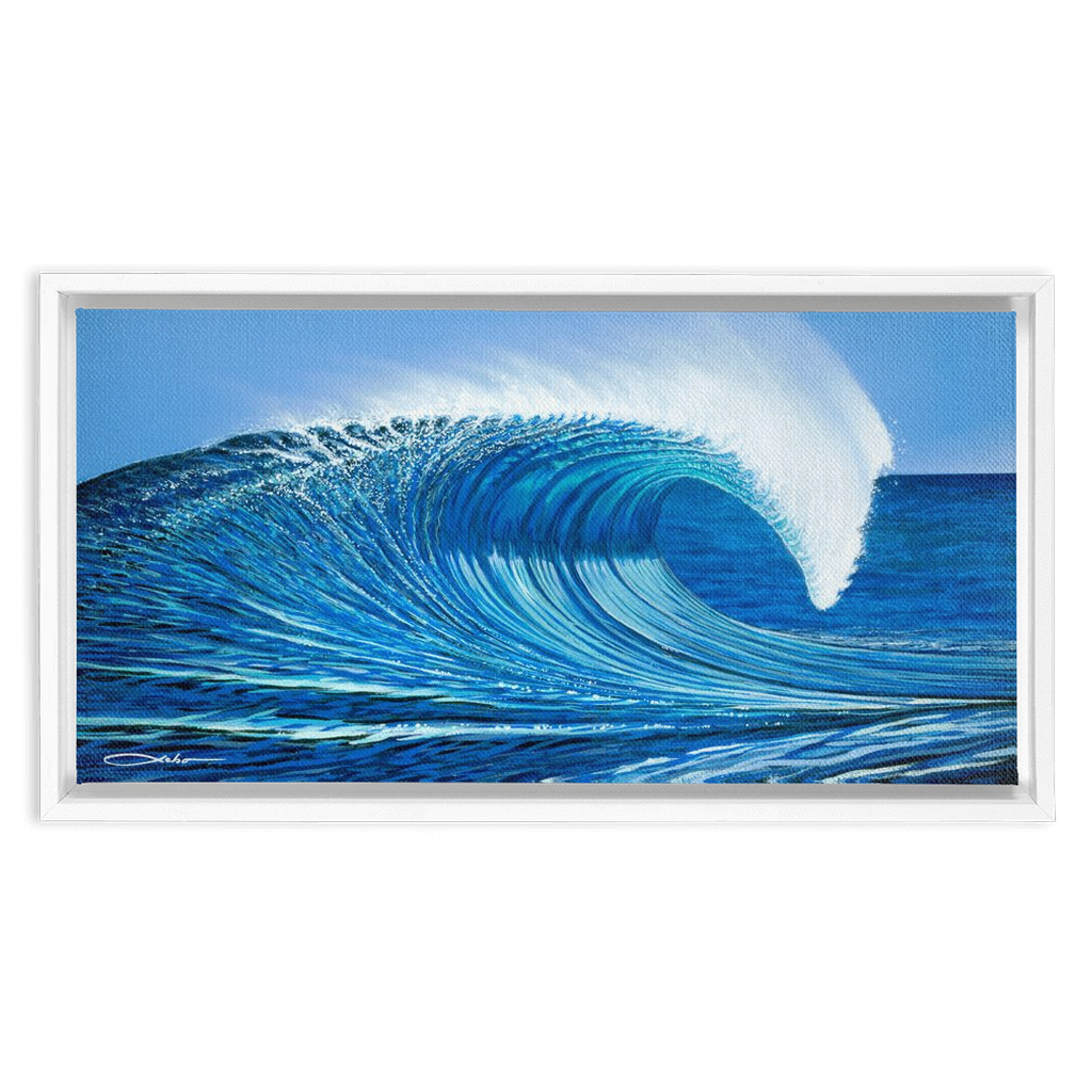 "Waimea Bay" Framed Traditional Stretched Canvas