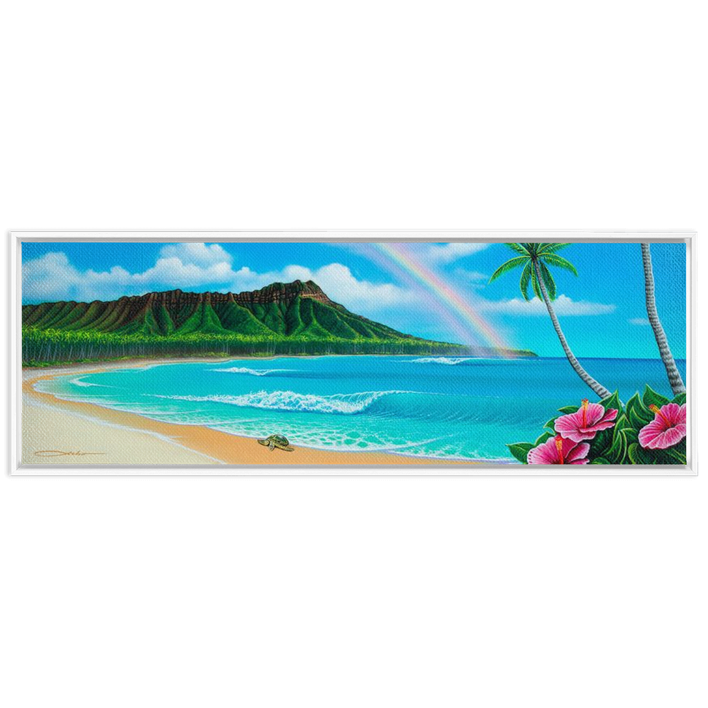 "Diamond Head Dream" Framed Traditional Stretched Canvas