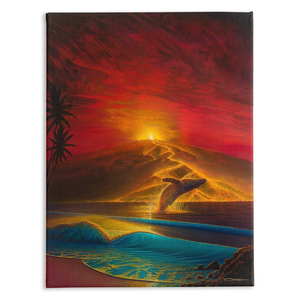 "Mauna Loa Awakes" Traditional Stretched Canvas