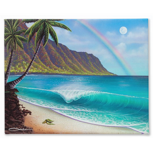 "Waialua Wednesday" Traditional Stretched Canvas