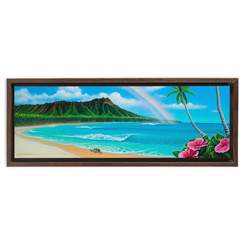 "Diamond Head Dream" Framed Traditional Stretched Canvas