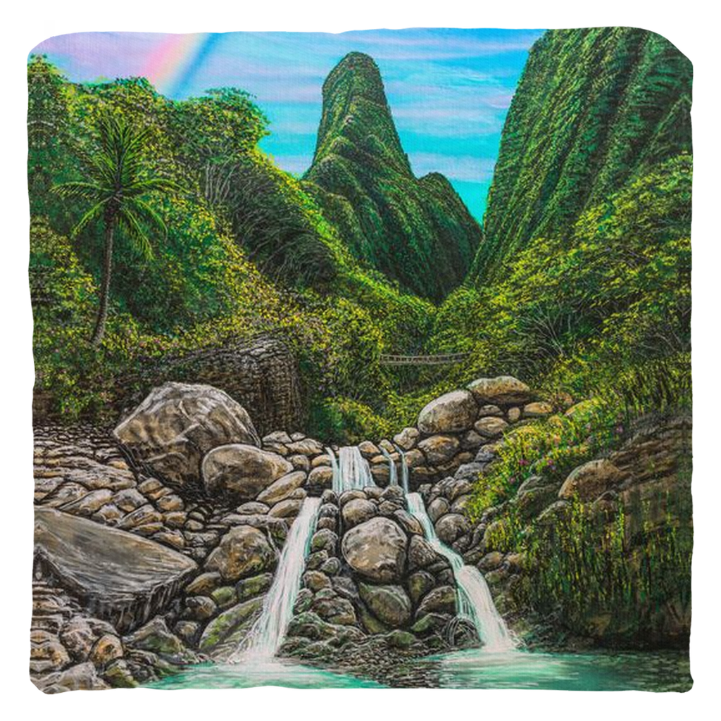 "Iao Valley" Throw Pillows
