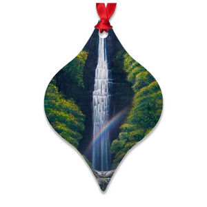 "Kauai Falls" Metal Ornaments