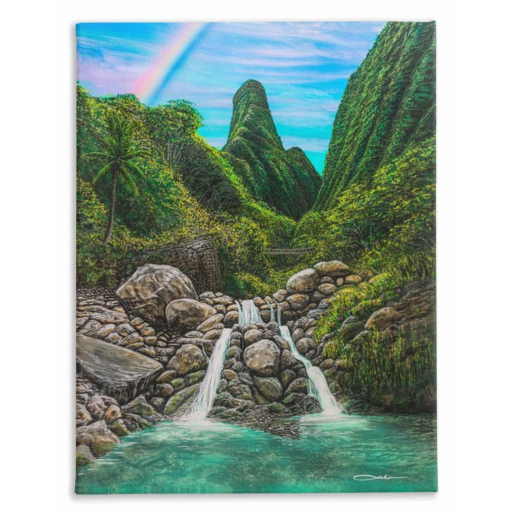 "Iao Valley" Traditional Stretched Canvas