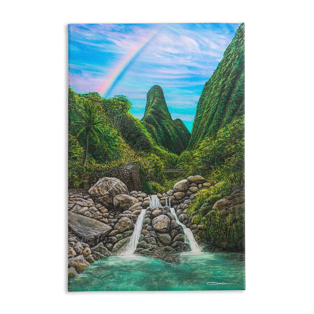 "Iao Valley" Traditional Stretched Canvas