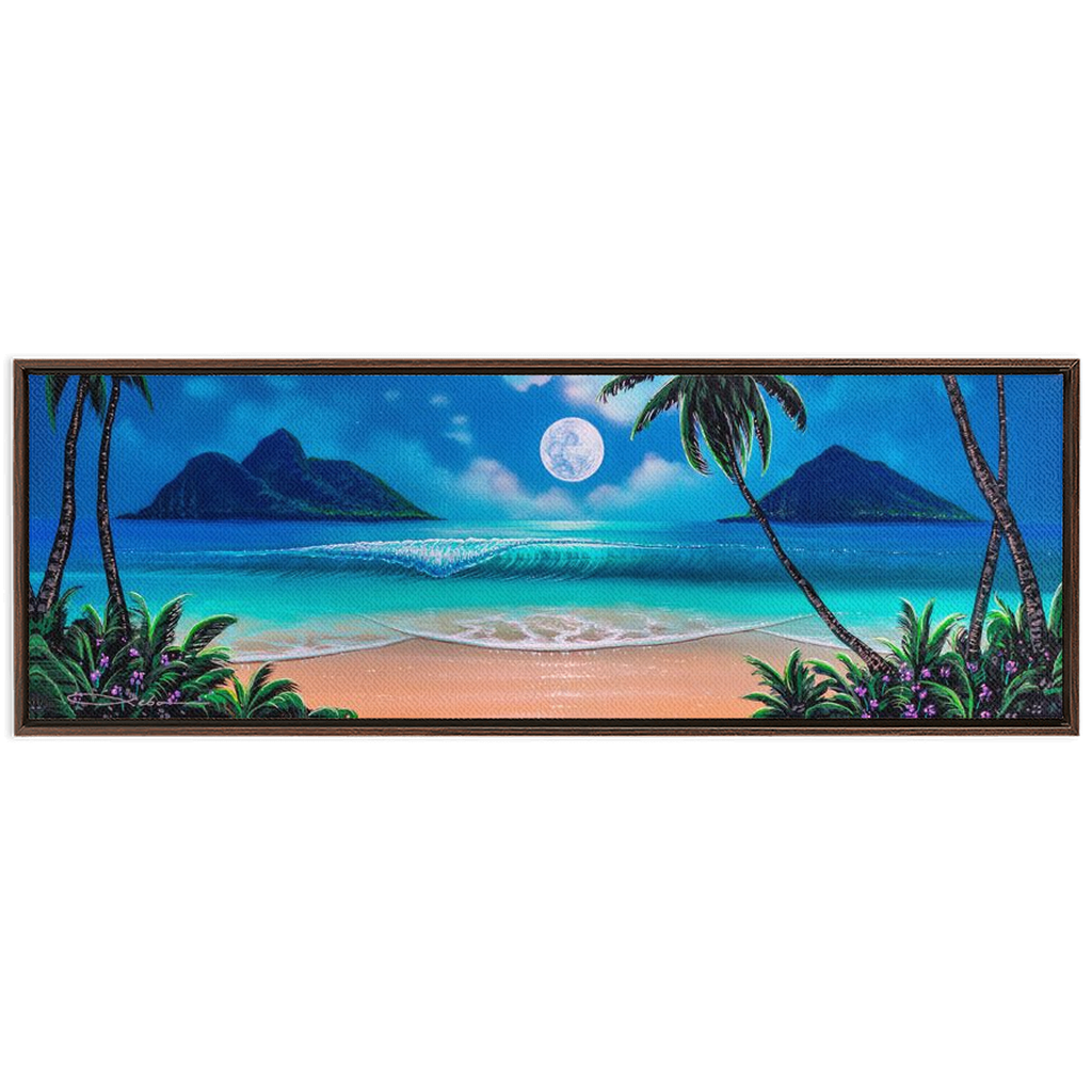 "Dreaming of Lanikai" Framed Traditional Stretched Canvas