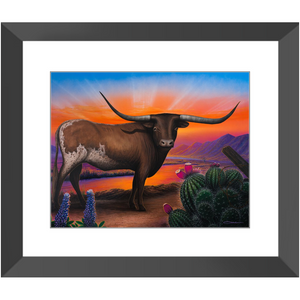 "Heart of a Bull" Framed Prints