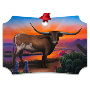 "Heart of A Bull" Metal Ornaments