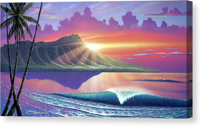 "Early Waikiki" Limited Edition Fine Art Giclee - SeboArt.com