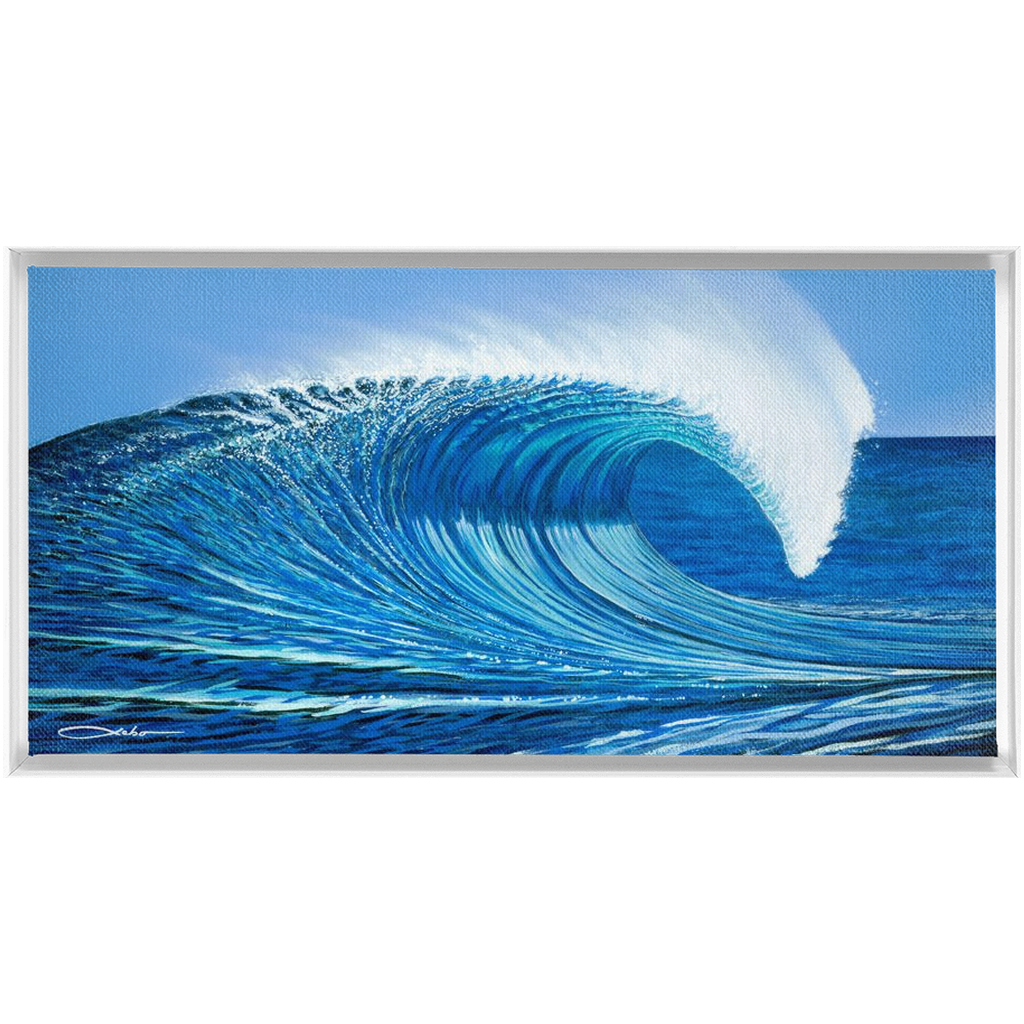 "Waimea Bay" Framed Traditional Stretched Canvas