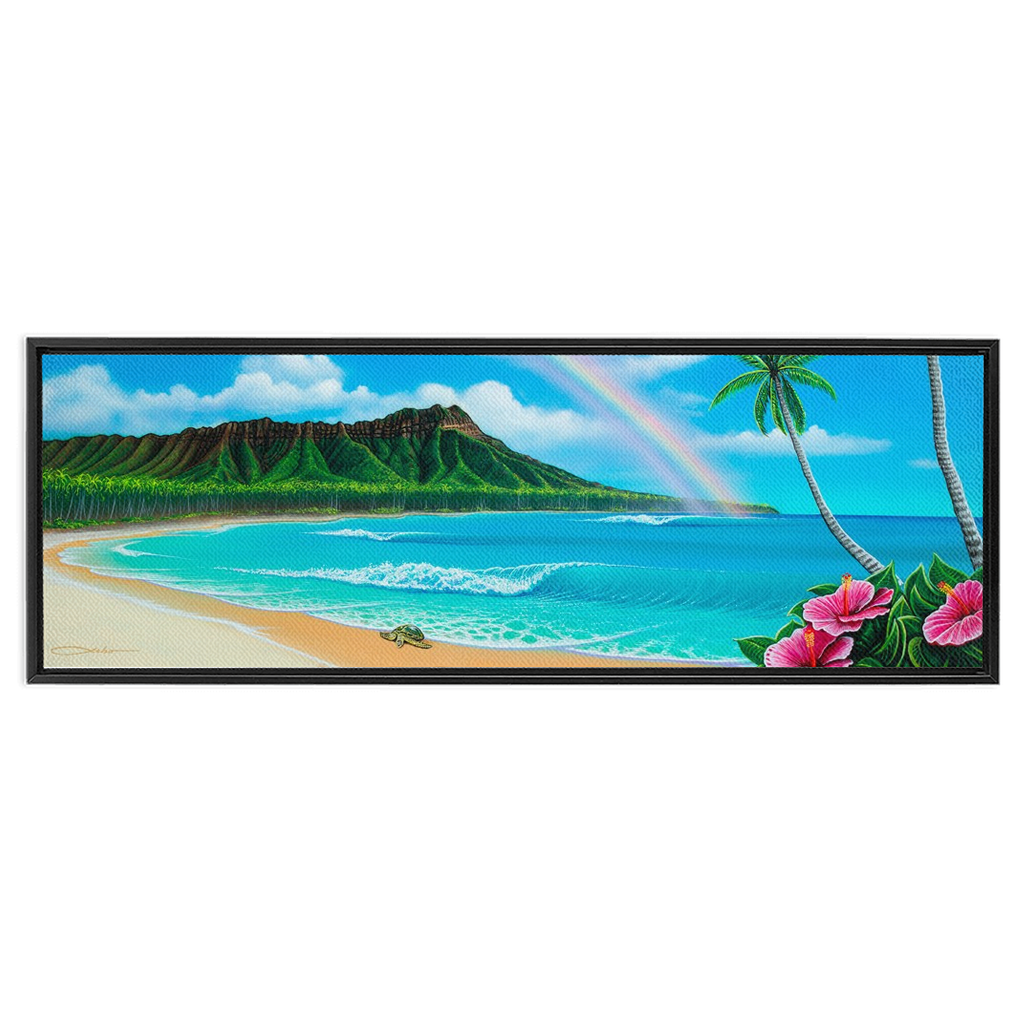 "Diamond Head Dream" Framed Traditional Stretched Canvas