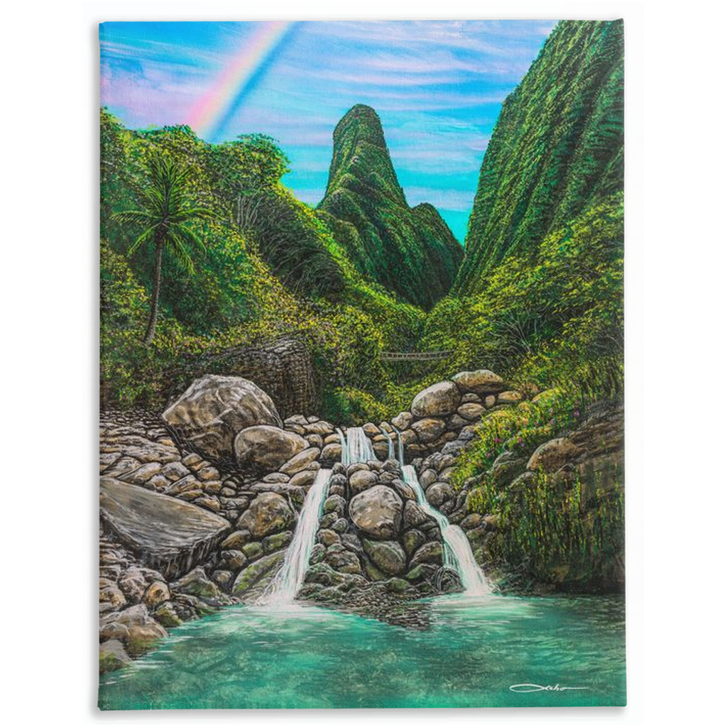 "Iao Valley" Traditional Stretched Canvas