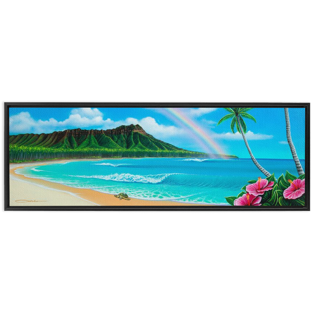 "Diamond Head Dream" Framed Traditional Stretched Canvas