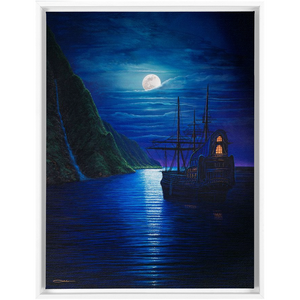 "Paradise Found" Framed Traditional Stretched Canvas
