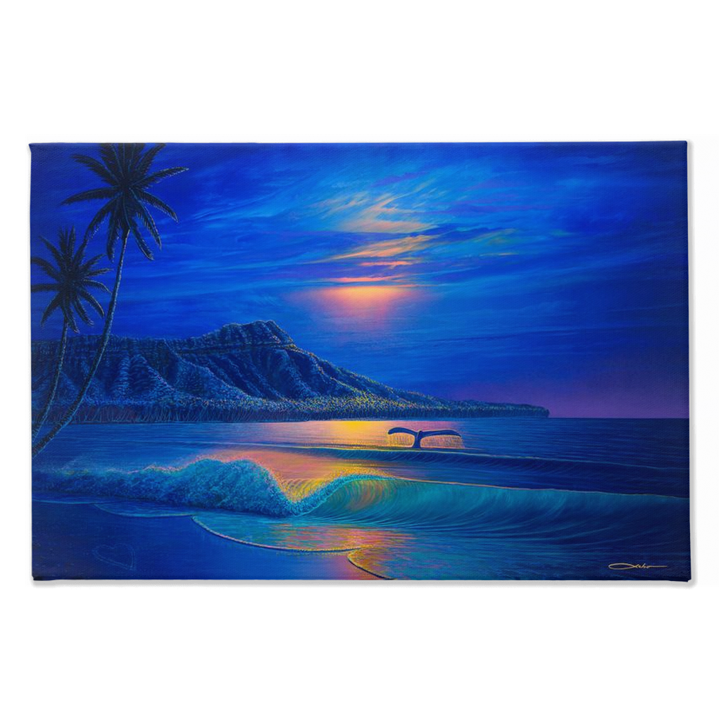 "Waikiki Romance" Traditional Stretched Canvas