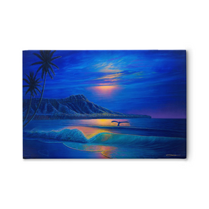 "Waikiki Romance" Traditional Stretched Canvas