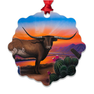 "Heart of A Bull" Metal Ornaments